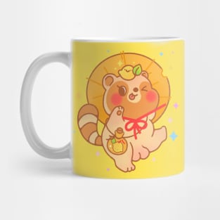 Happy Tanuki Yokai (Japanese Raccoon dog) Mug